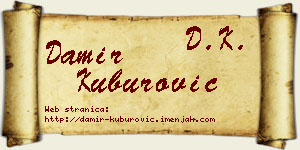 Damir Kuburović vizit kartica